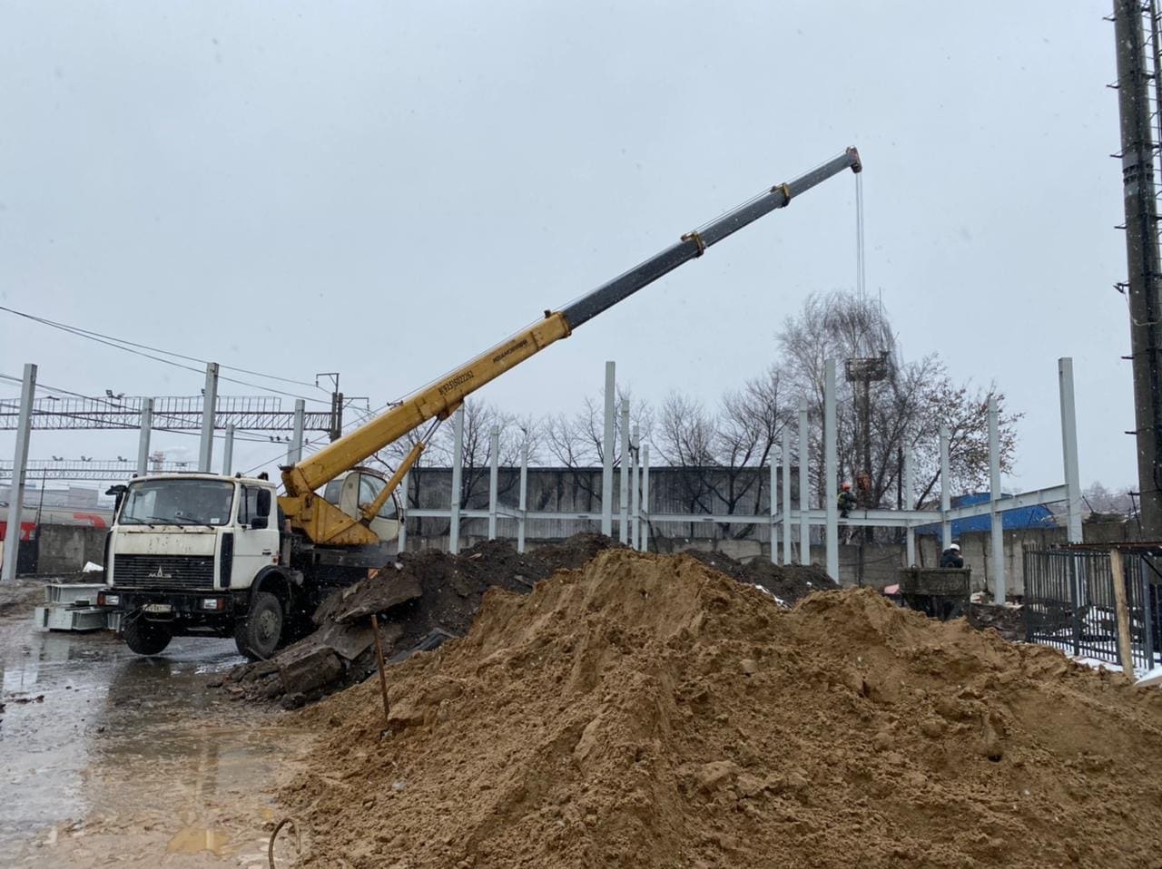 Мостовые конструкции железнодорожного перегона